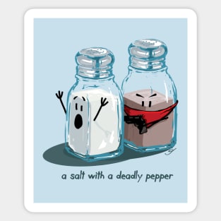 a Salt with a Deadly Pepper Sticker